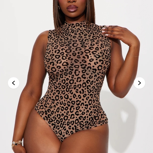Leopard mesh bodysuit - Picture 3 of 6